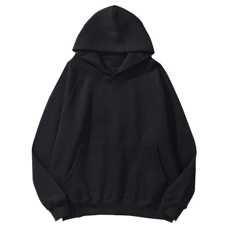 Unisex Coat-Style Hoodie – Solid Color Casual Fashion Design