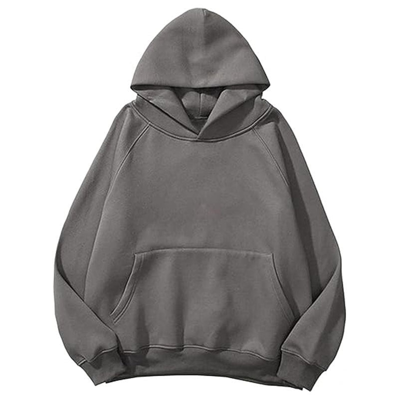 Unisex Coat-Style Hoodie – Solid Color Casual Fashion Design